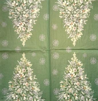 195 Christmas Flowers - 3-ply (red) - Ihr